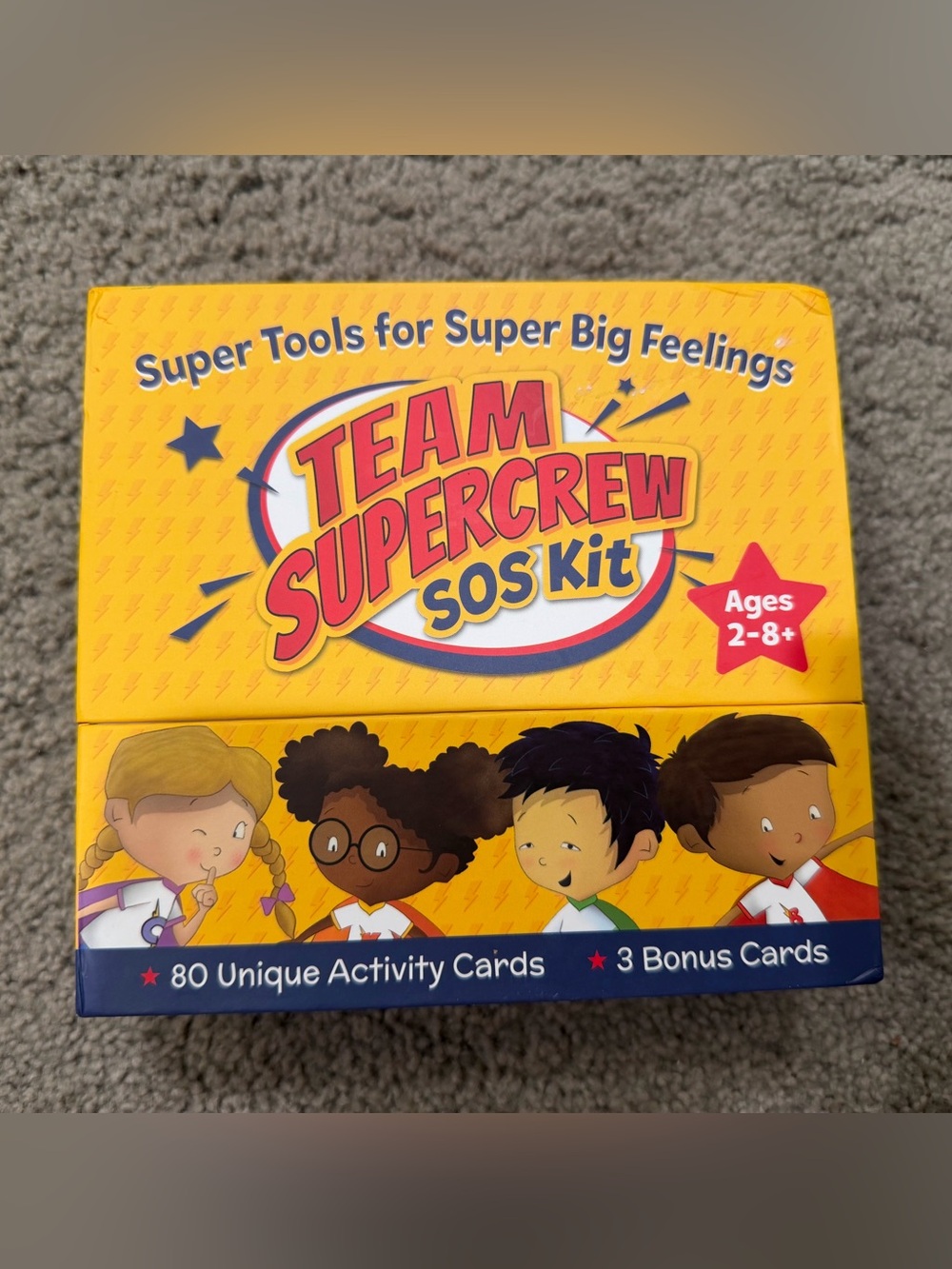 Team Supercrew SOS Kit – 83 Activity Cards for Kids Ages 2-8+